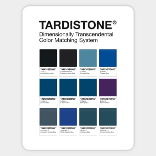 TARDISTONE colour chart Sticker